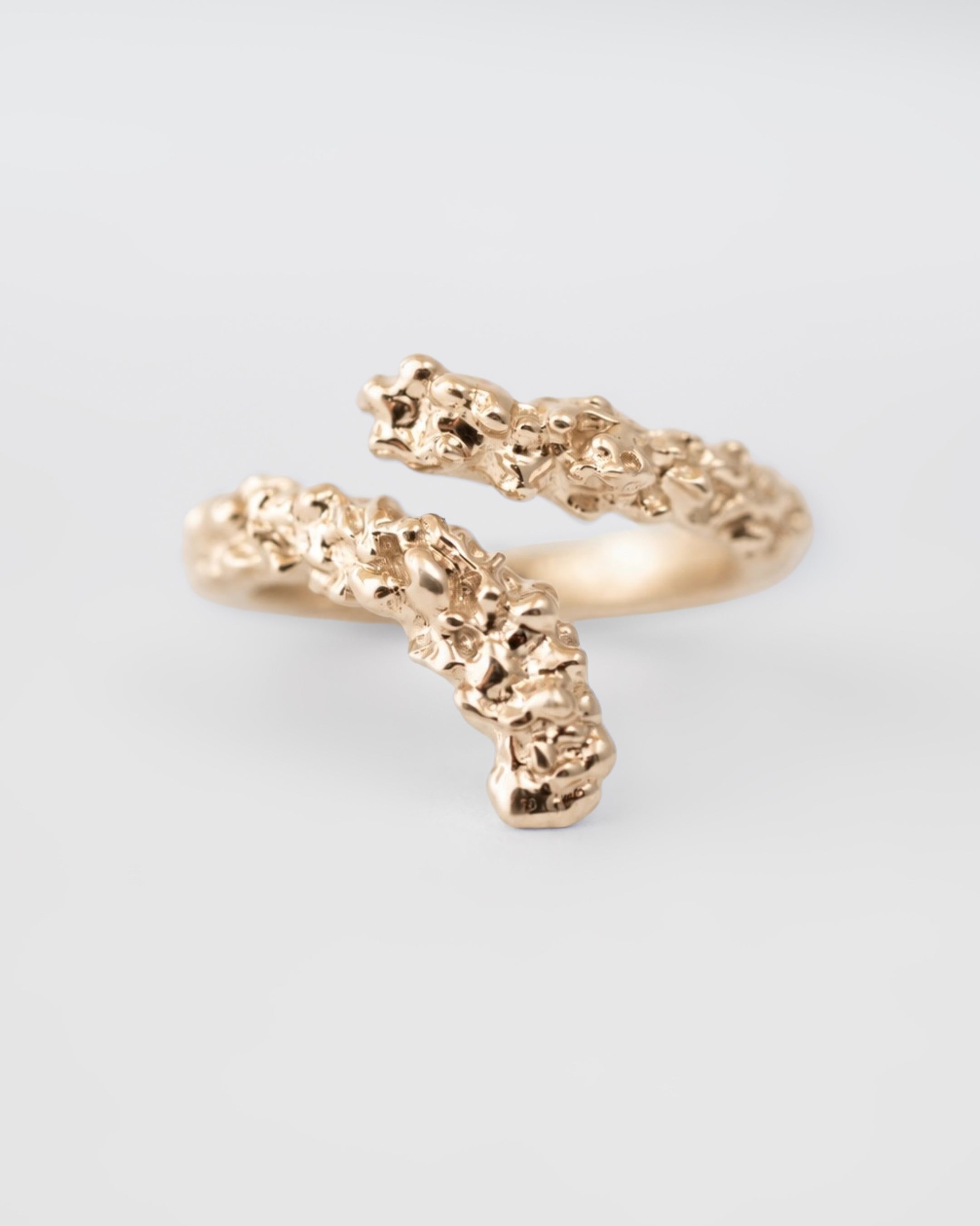 Crystalline Coil Ring | Gold