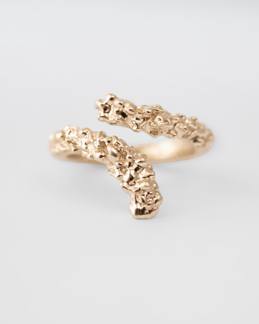 Crystalline Coil Ring | Gold