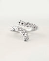 Crystalline Coil Ring | Silver