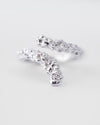 Crystalline Coil Ring | Silver