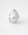 Droplet Pearl Studs | Silver
