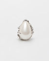 Droplet Pearl Studs | Silver