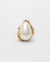 Droplet Pearl Studs | Gold