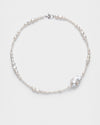 Tide Pearl Necklace | Silver
