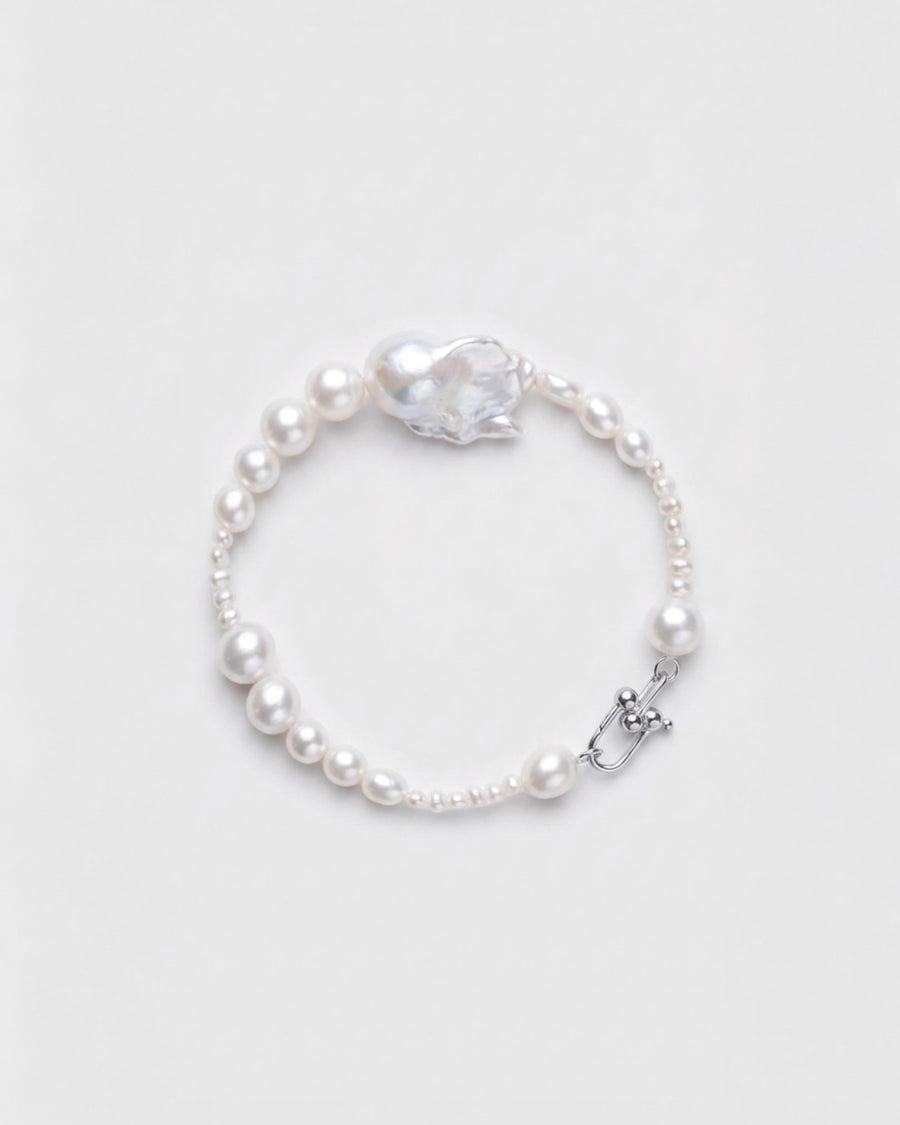 Tide Pearl Bracelet | Silver